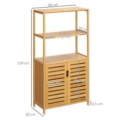 Homestar Kopalniška omarica 60x30x120 cm rjava