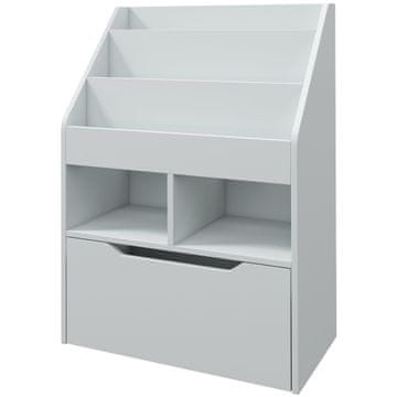 Homestar Otroška knjižna omara 60x29,9x90 cm siva