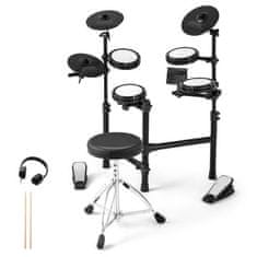 Costway Elektronski bobni z 10 demonstracijami, USB MIDI in 2 paličkami