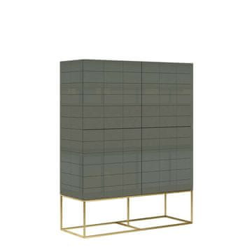 Livin Hill Komoda, RH04, 110x140x39,5 cm, zelena