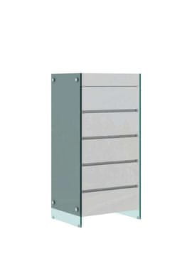 Livin Hill Predalnik, SH06, 59x117x45 cm, Bela