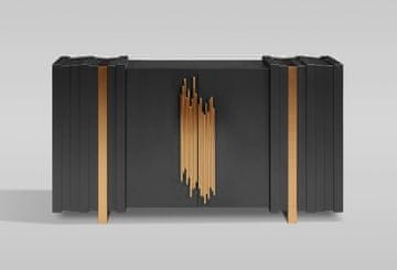 Livin Hill Komoda, ST023B, 160x90x40 cm, črna