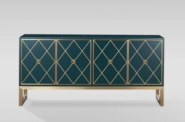 Livin Hill Komoda, ST09, 180x86x40 cm, zelena