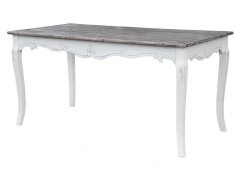 Livin Hill Jedilna miza, Rimini bela, 160x78x80 cm, bela, rjava