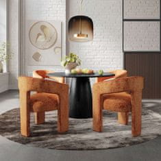 Livin Hill Jedilna miza, Avola AV2271-50B, 127x76x127 cm, črna