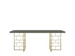 Livin Hill Jedilna miza, RH10, 200x76x90 cm, zelena