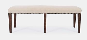 Livin Hill Oblazinjena klop, 132x49,5x48,5 cm, rjava