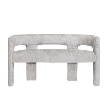 Livin Hill Oblazinjena klop, 124,5x75x56 cm, siva