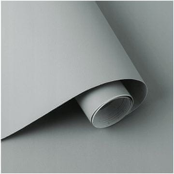 SAMOLEPILJNA SIVA MAT TAPETA ZA POHIŠTVO 60 cm x 10 m