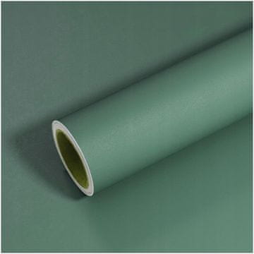 SAMOLEPILJNA TAPETA zelena MAT STENSKA OBLOGA ZA POHIŠTVO 60 cm x 10 m tfg112
