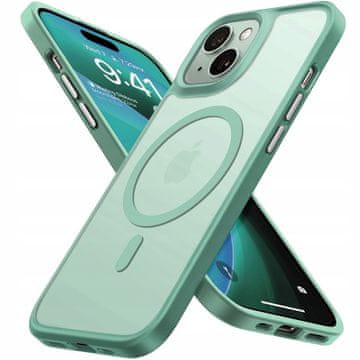 MAT MAGNETNI OVITEK ZA MAGSAFE ZA IPHONE 15 + STEKLO matsejf02_ZELEN