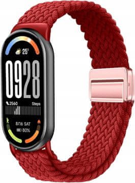 MAGNETNI PAŠČEK ZA XIAOMI MI SMART BAND 8/9/10 strap09_RED