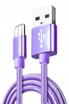 KABEL ZA HITRO POLNJENJE MICRO USB kb1_VIJOLIČEN