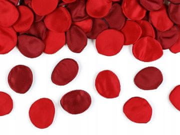 CVETNI LISTKI VRTNICE Poročno obhajilo za Valentinovo RDEČE-BORDO 100 kosov.