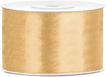 Dekorativni poročni trak HONEY Gold Saten Trak 38mm 25m