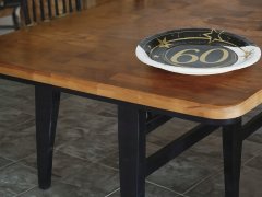 Fiestas Guirca Papirnati krožniki 60. rojstni dan Sixty Gold Black 23 cm 6 kosov
