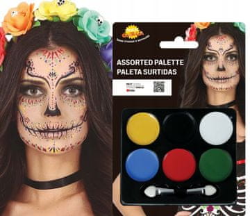 Guirca Set za poslikavo obraza MakeUp Barve za rojstni dan Karneval 6 barv
