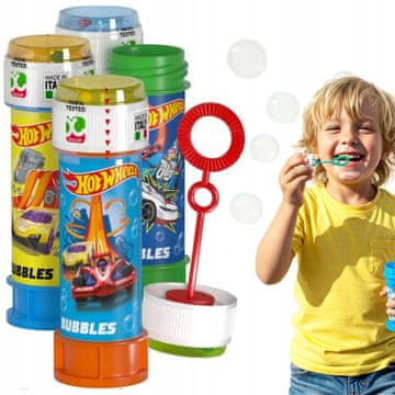 Dulcop Milni mehurčki za otroke Hotwheels Dirkalni avtomobilčki Zabava z rojstnodnevno zabavo 60 ml