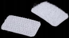 Aliga Samolepilni trakovi z ježkom Beli pravokotniki z ježkom 2,5 cm x 6 cm 10 parov