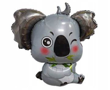 GoDan Folija balon Koala Bear Živali za rojstnodnevno zabavo džungla 66x65 cm
