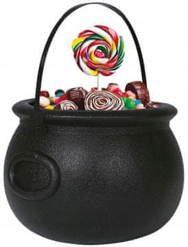Fiestas Guirca CAULDRON Čarovniški lonec Vedro za sladkarije Noč čarovnic 16x20cm