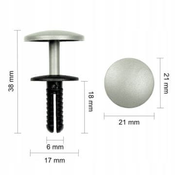 1x UNIVERZALNI RAZŠIRITVENI ZATIČ ZA OBLAZINJENJE 6 mm