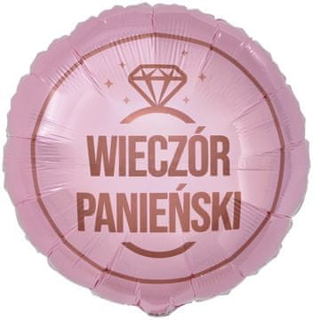 GoDan Folija balon za dekliščino roza 45 cm