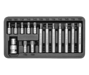 YATO Komplet 15 nastavkov za izvijač Torx YT-0411