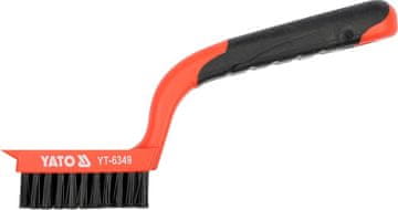 YATO Najlonska krtača, 5 vrst, plastični ročaj YT-6349