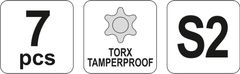 YATO YT-0562 7-delni komplet imbus ključev torx s premazom