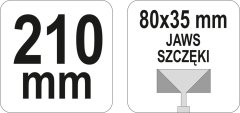 YATO YT-5141 klešče za oblikovanje profilov 205 mm