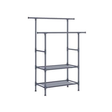 Songmics Oblekalni regal 114x45x171 cm Siva