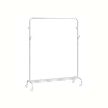 Songmics Oblekalni regal 41x103.5x155 cm bela jeklena konstrukcija