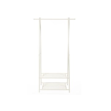 Songmics Oblečni regal z policami za čevlje 87.5x155x41 cm krem