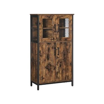 Songmics Kopalniška omarica 60x30x108 cm rjava