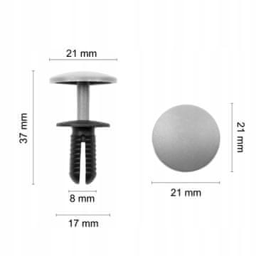 1x UNIVERZALNI RAZŠIRITVENI ZATIČ ZA OBLAZINJENJE 8 mm