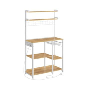 Songmics Kuhinjska polica 40x90x165.5 cm rjava