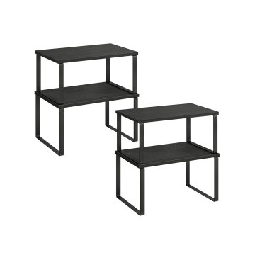 Songmics Komplet začimbnikov 4-delni 19.5x29.7x15.8 cm Črn