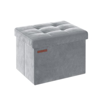 Songmics Shranjevalna klop 31x41x31 cm siva