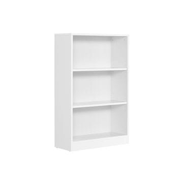 Songmics Knjigarna 3 predelki 24x60x93 cm Bela