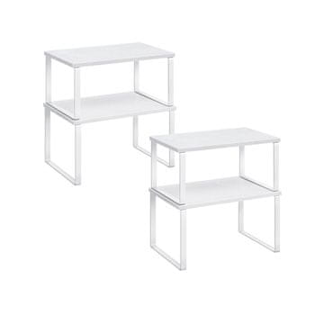 Songmics Komplet začimbnikov 4-delni 19.5x29.7x15.8 cm Bela