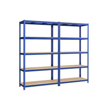 Songmics Težka polica 200x120x60 cm modra