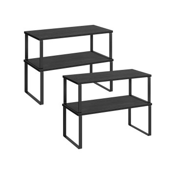 Songmics Komplet začimbnikov 4-delni 19.5x39.7x15.8 cm Črn