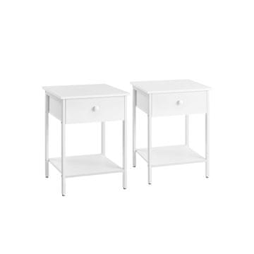 Songmics Nočna omarica 40x40x55 cm rjava črna