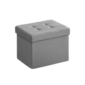 Songmics Shranjevalna klop 31x41x31 cm siva