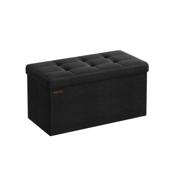 Songmics Shranjevalna klop 38x76x38 cm Črna