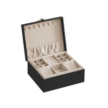 Songmics Škatla za nakit 20.5x24x11 cm Črna