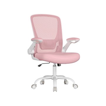 Songmics Pisarniški stol 64x64x99-107 cm roza