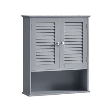 Songmics Stenski omarica 60x20x70 cm bela