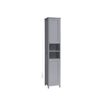 Songmics Kopalniška omarica 30x30x170 cm siva
